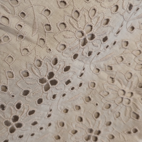 TALBOTS Eyelet Skirt Jacket Suit Tan Neutral Business Polished Set 12 - Picture 11 of 16